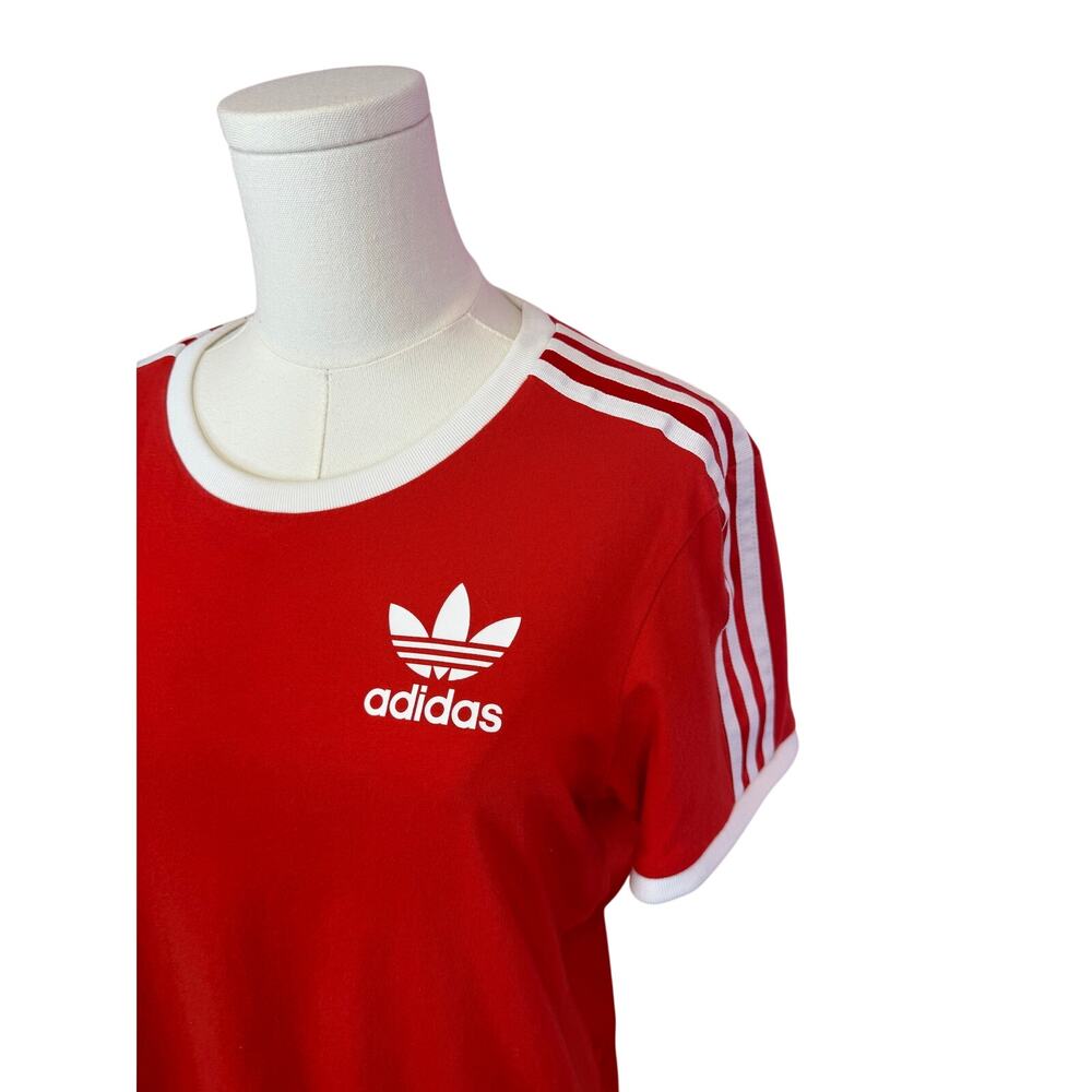 adidas Originals Women's 3-Stripes Slim Tee size Xs RED